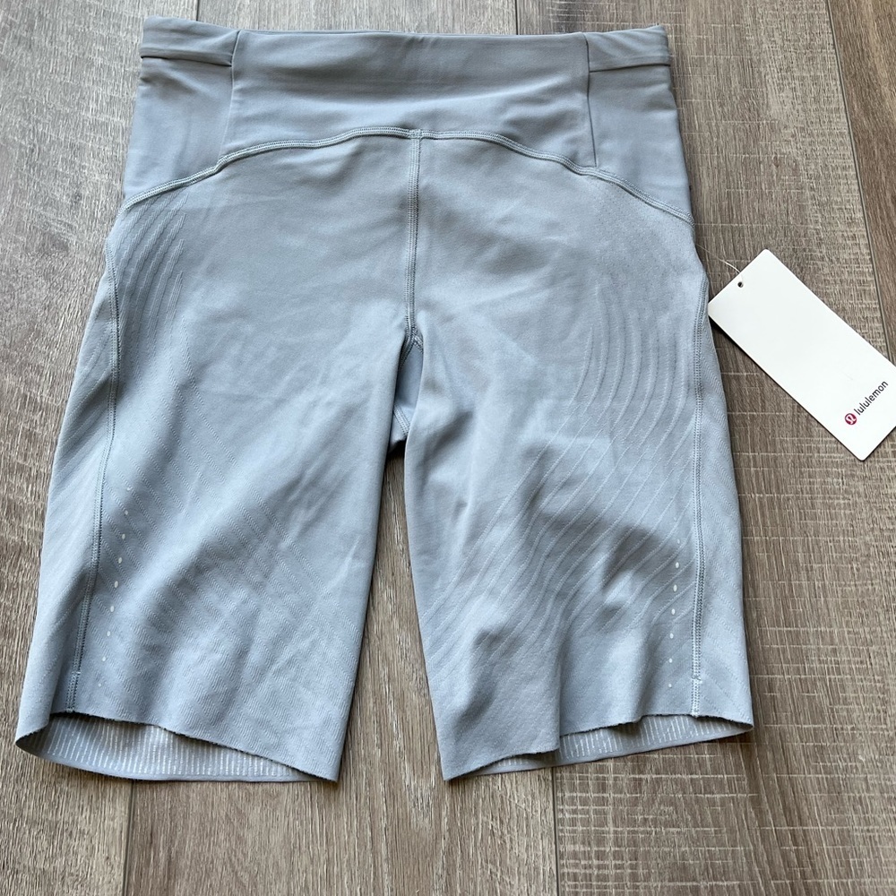 Lululemon SenseKnit Running High-Rise Short 10" in Rhino Grey Size 10